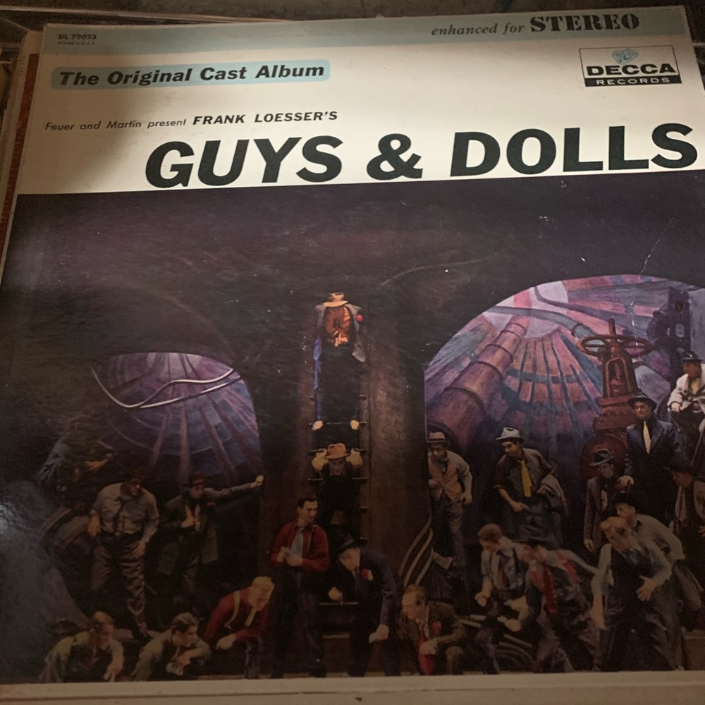 Vintage Guys and Dolls Vinyl Record